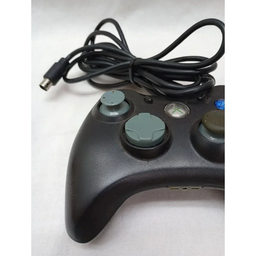 Microsoft Xbox 360 Wired Controller Black Gamestop USB